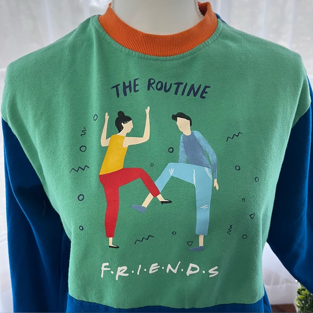 Culturefly Vintage The Routine Colorblock Sweatshirt Ross & Monica Size Medium - Picture 6 of 11
